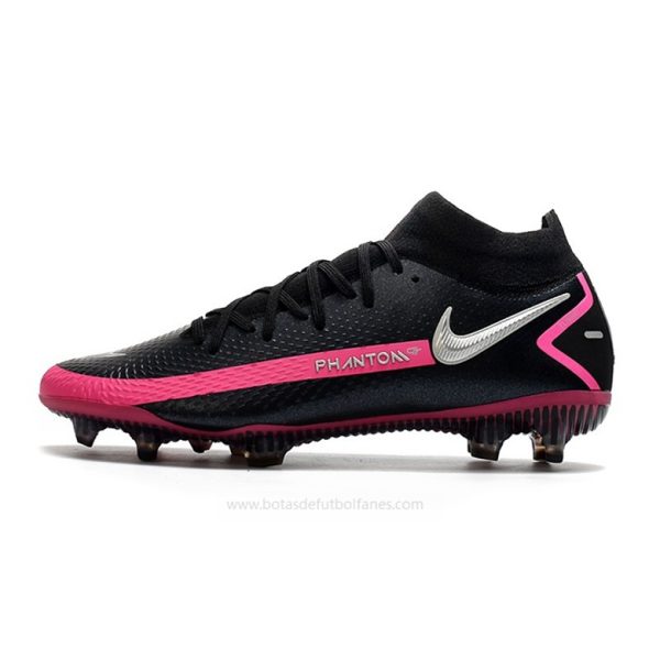 Nike Phantom GT Elite DF FG Negro Plata Rosa